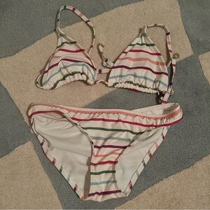 Kate Spade ♠️ New York, Striped Multicolor Bikini 👙 (xs)